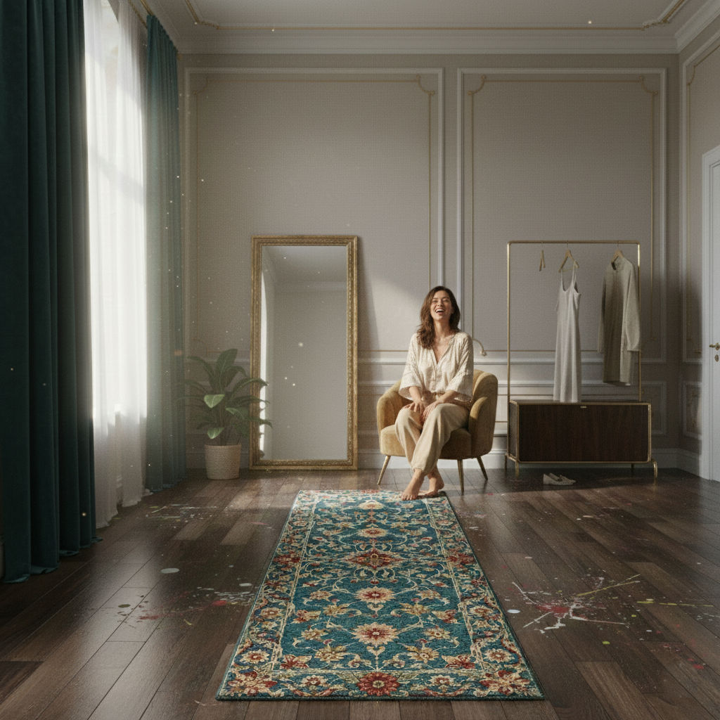EVARIA - Hand Tufted Floral Carpet